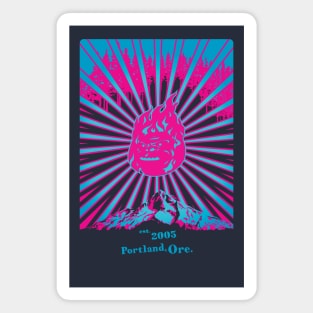 Retroposter (Pink&Blue) Magnet